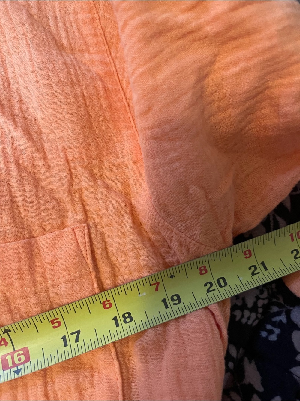 Magaschoni Orange Textured Long-Sleeve Shirt Dress with Waist Tie organic cotton - Picture 8 of 10